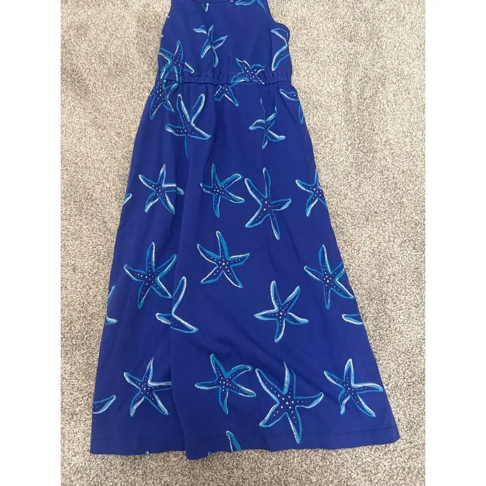 Gymboree Blue Starfish Mermaid Cove Racerback Maxi Dress, 5